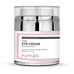 PUYIRA Rosehip Eye Cream Moisturizer , 1.7 fl.oz – Reducing Puffiness and Bags, Erasing Fine Lines and Wrinkles, Brightening Dark Circles